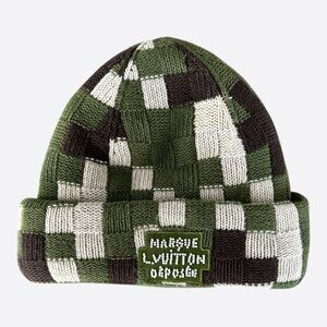 Louis Vuitton Green Damoflage Beanie